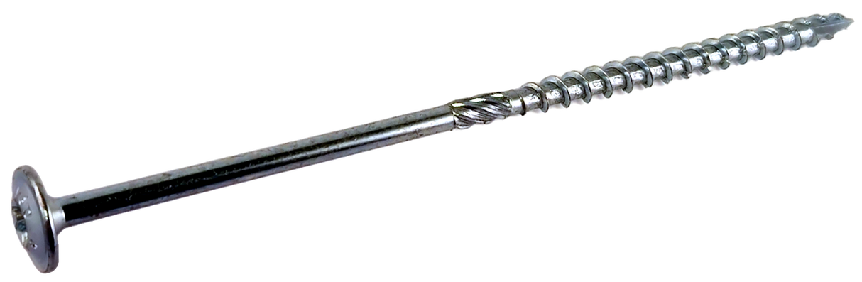 Verzinkte tellerkop houtbouwschroef (QZ) 6.0x180/70 Torx-30, Staal verzinkt