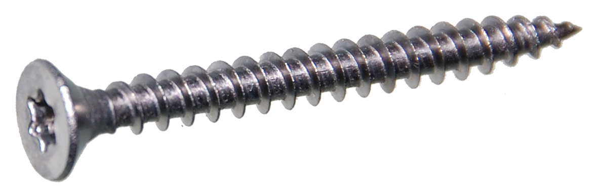 Spaanplaatschroef (QZ) platkop 3.0x12 met Torx 10 verzinkt staal