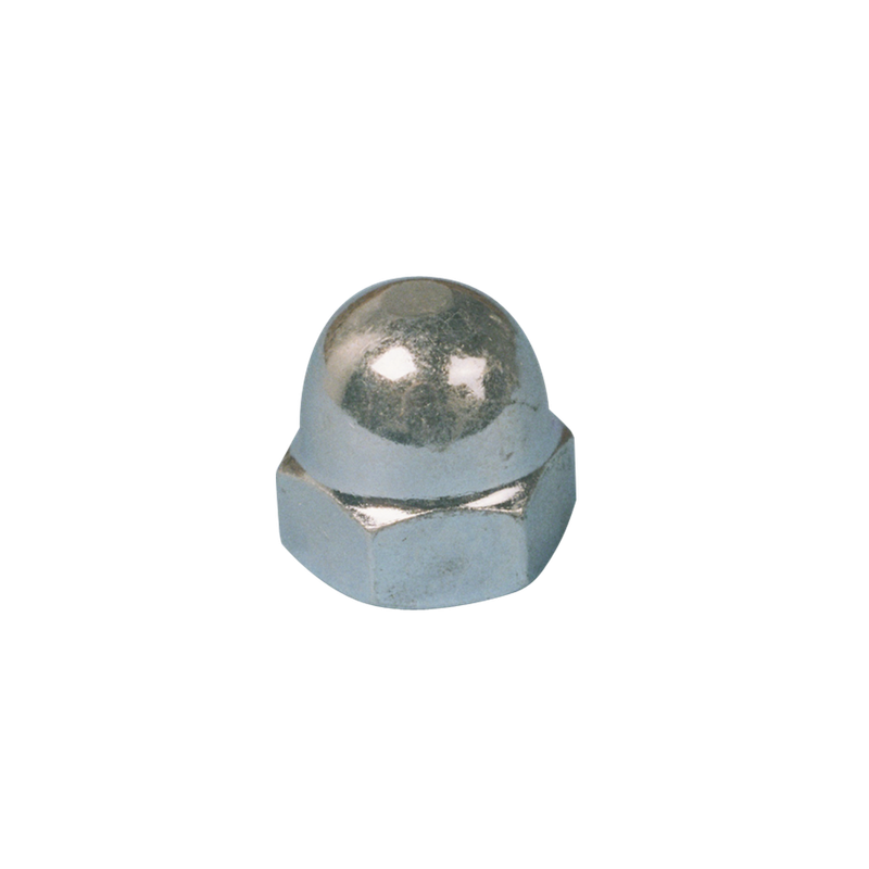 Hoge dopmoer M8 DIN 1587 - Sterke dopmoer, van verzinkt staal