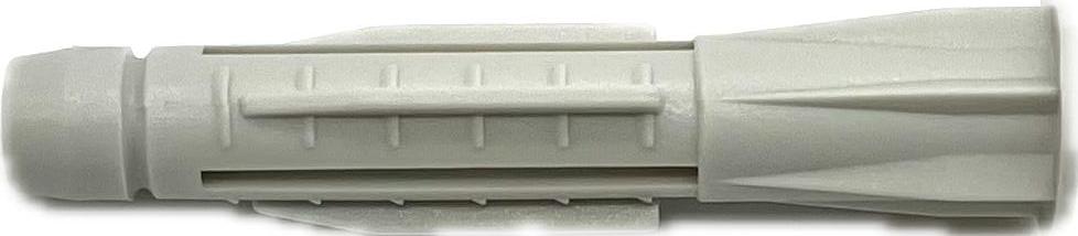 Universele plug van Nylon PA6 met kraag 8x50mm - Sterke muurbevestiging