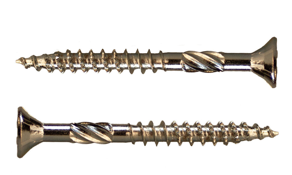 Verzinkte deeldraad houtschroef (Woodpecker) 3.5x40/24 met Torx-15 en platverzonken kop, Staal verzinkt