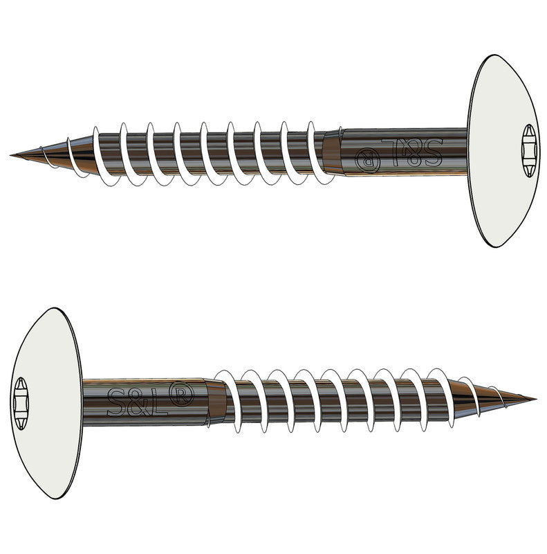 HPL gevelschroef 4,8x25 van RVS A2 met anti-spleetcorrosie behandeling - RAL9003
