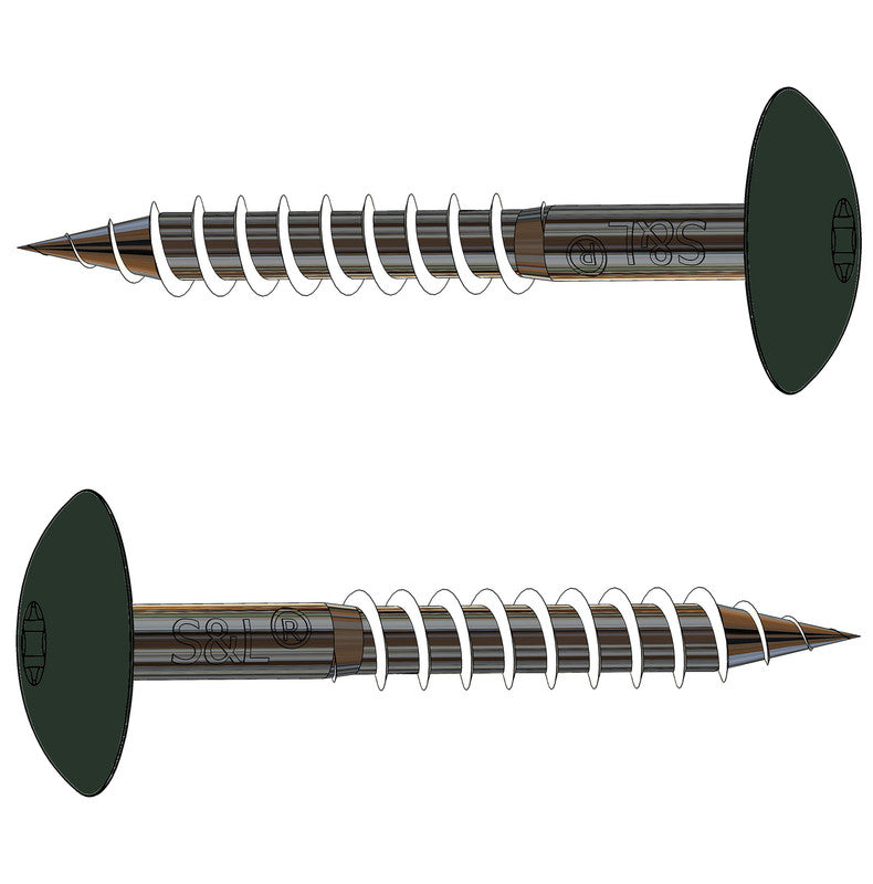 HPL gevelschroef 4,8x32mm RVS A2, RAL6009 (Dennengroen) voor gebruik in bijv. Trespa
