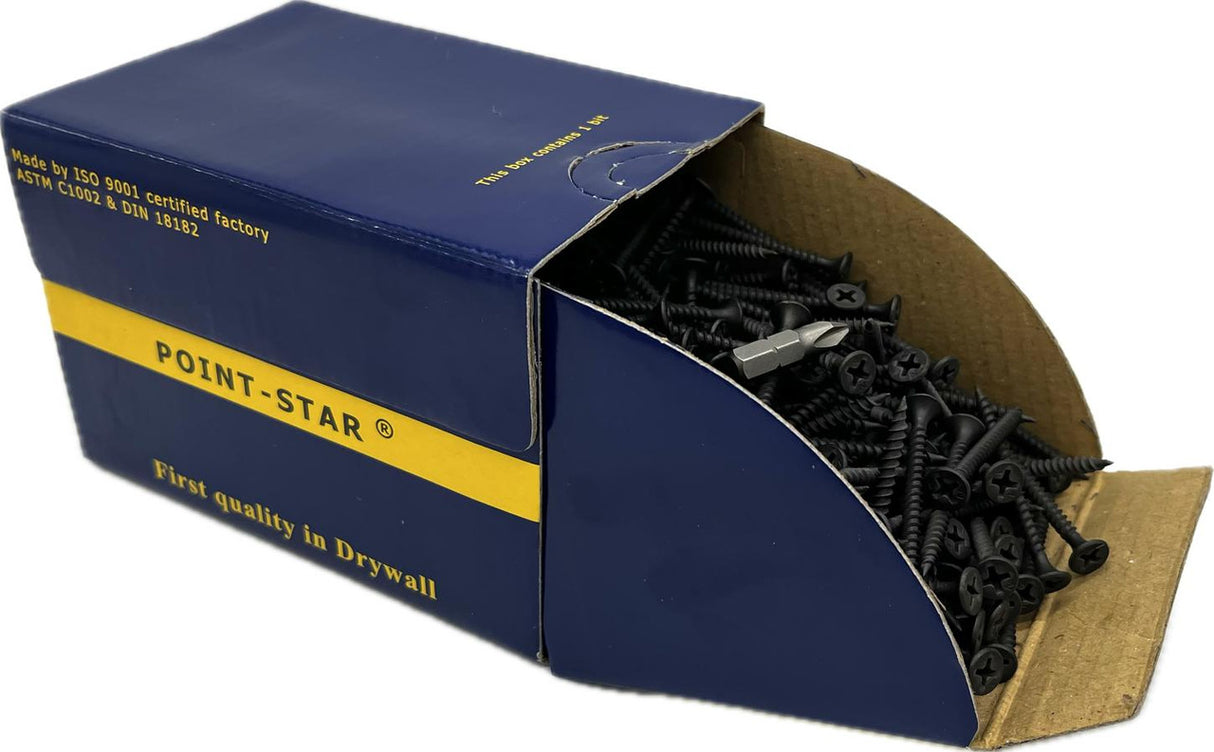 Gipsplaatschroef 3.5x25 fijne schroefdraad voor metalen frame - 1000 stuks