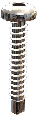Zelfborende schroef staal verzinkt – 4,2x16 mm – square drive #2 – RAL 7016