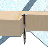 RVS renovatieschroef voor regels op sandwichpanelen 5,5×55 mm – T-20 – 200 stuks