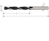 Houtspiraalboor ø4x43x75mm