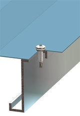 RVS Bi-metaal Boorschroef 5,5x27 mm met 12 mm Afdichtingsring - RAL9005 Gitzwart, Boorpunt #2