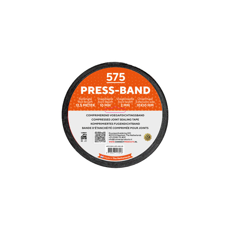 Seal-it® 575 Compressband 15x10mm Rol 12.5 mtr. - Flexibele compressieband