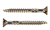 Multifunctionele houtschroef 8,0x80/48 - deeldraad, verzinkt staal, Torx 40, platverzonken kop