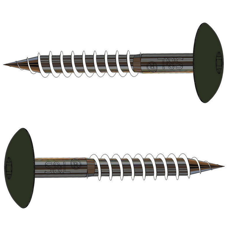 HPL gevelschroef 4,8x38mm RVS A2, RAL6007 (Buttengroen) voor gebruik in bijv. Trespa