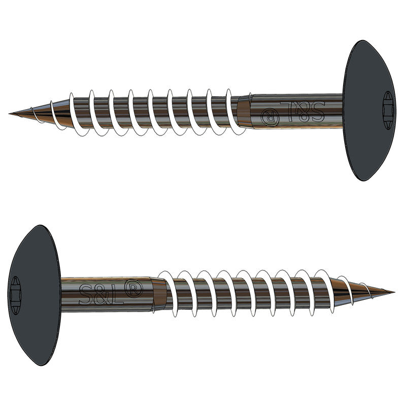 HPL gevelschroef 4,8x50mm RVS A2, RAL7016 (Antracietgrijs) voor gebruik in bijv. Trespa