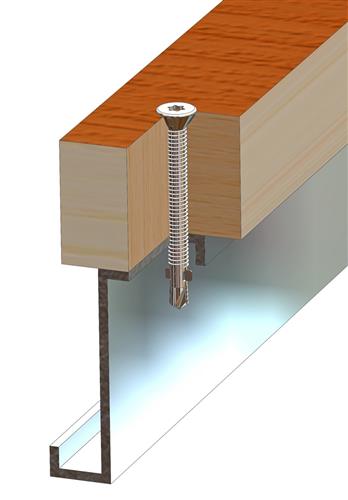 Zelfborende schroef 6,3x70, staal verzinkt, boorpunt #4 - Met vleugels voor het bevestigen van hout op staal.