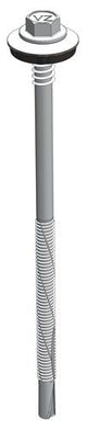 Sandwichpaneelschroef 6,3/5,5x125 mm - staal, Ruspert Silver met 19 mm afdichtingsring - boorpunt #5